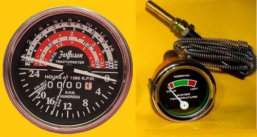 Massey ferguson tractor tachometer temperature gauge set mf 35 50 65 to35 f40