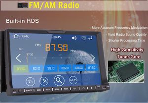 7&#034; hd touch screen double 2 din car stereo dvd player bluetooth radio no gps