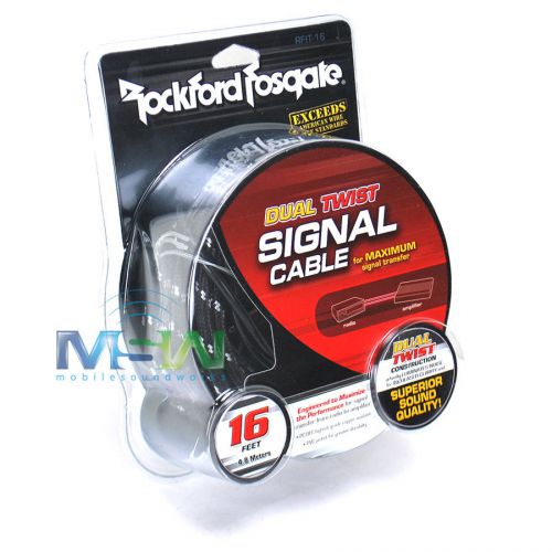 Rockford fosgate rfit-16 16 ft 2-channel car audio rca interconnect cable rfit16