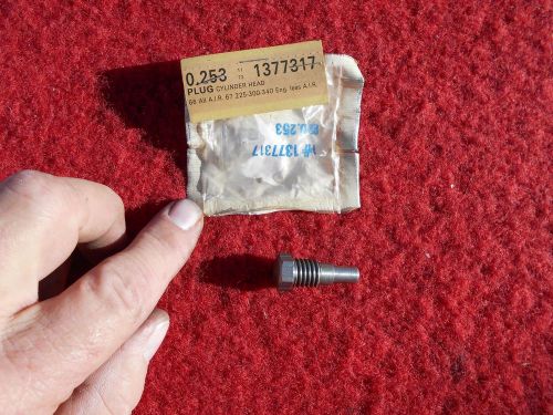 1966 1967 buick 425 401 300 340 225 engine cylinder head plug nos gm  # 1377317