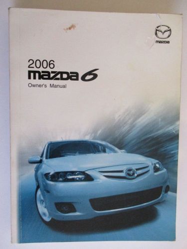 2006 mazda 6 owners manual with case