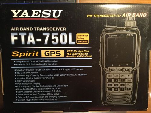 Air band transceiver fta-750l spirit gps 220 v version -- pilot navigation!
