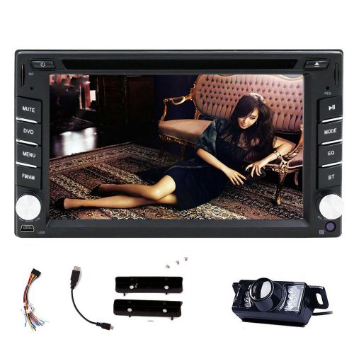 Car dvd player hd touch screen 6.2&#034; in-dash wince video tv bluetooth aux+camera