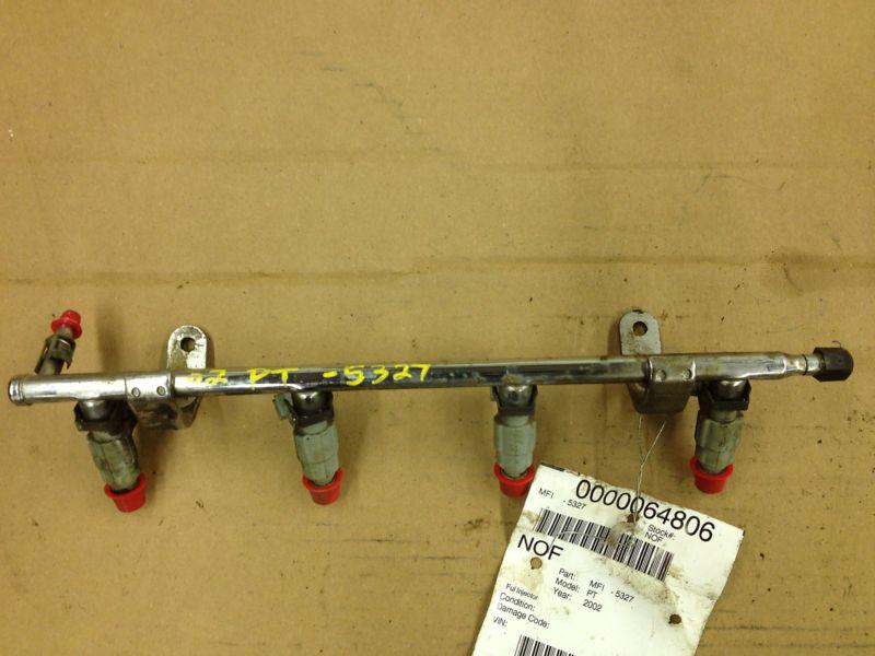 2002 chrysler pt cruiser fuel rail with injectors 2.4