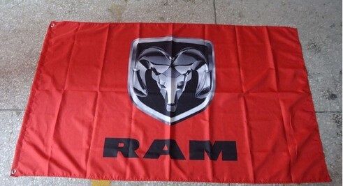Dodge ram 3 x 5 polyester banner flag man cave racing!!!
