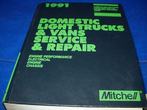 1991 mopar chrysler ford gm gmc jeep  mitchell collision parts service manual