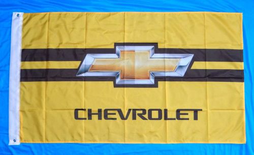 Chevrolet yellow 3x5 flag corvette racing banner z06 grand sport chevy camaro