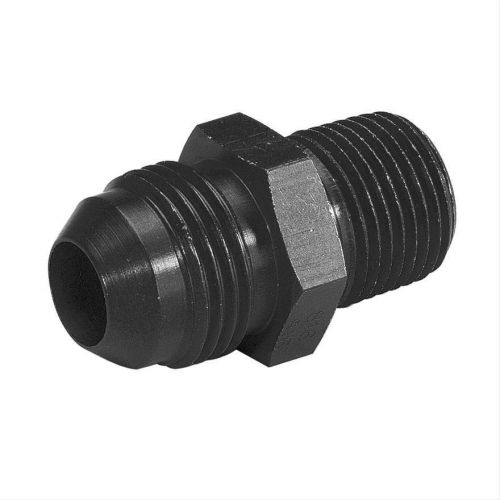 Summit 220646b fitting adapter straight male -6 an to male 1/8" npt black ea
