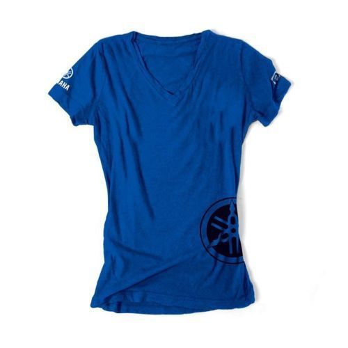 Yamaha womens t-shirt royal blue new tee shirt s