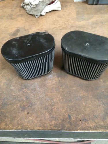 Sprint car midget micro racing air filter element and cap kit