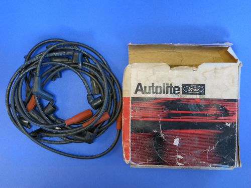 Nos 1966 + ford mustang spark plug wire set c60z-12259-b autolite w/smog