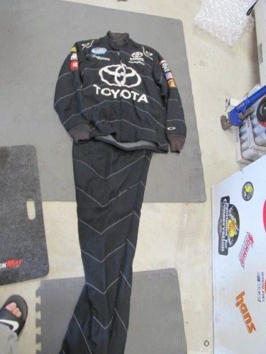 Nascar race used toyota crew fire suit sfi 3-2a/5 oakley 2 pc (#4)