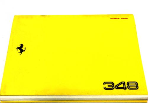 Ferrari 348 owner's manual   us version 1993 model year  cat. 710/92