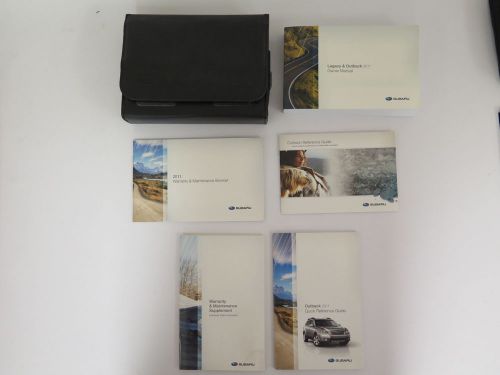2011 subaru legacy and outback owners manual book