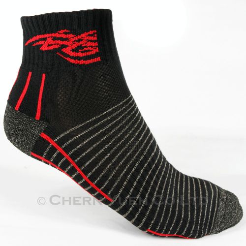 1 pair run running black red socks dress casual crew socks athlete foot control