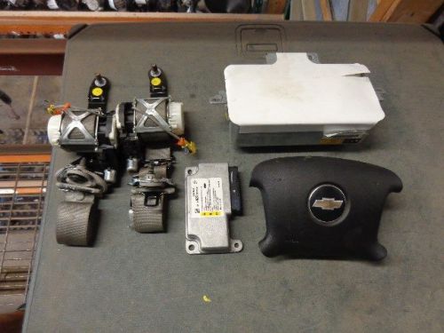 2006 2007 2008 chevy impala pair of air bags, module &amp; seat belts