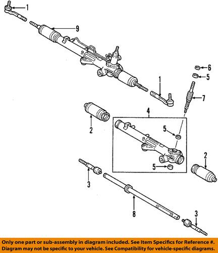 Toyota oem 442500c041 rack & pinion complete unit