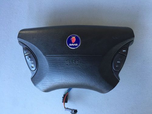 Saab 9-3 9-5 93 95 driver steering wheel air bag with radio and cruise controls