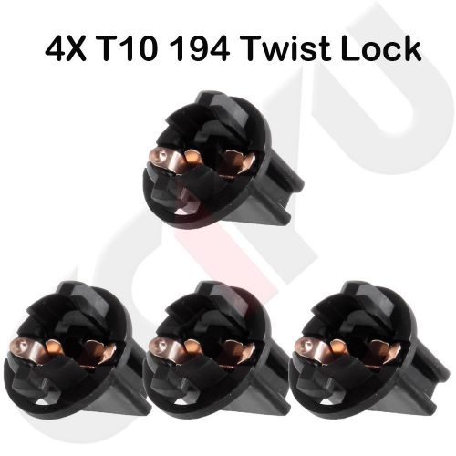 4x1/2"twist instrument panel dashboard gauge light bulb 194 168 t10 wedge socket