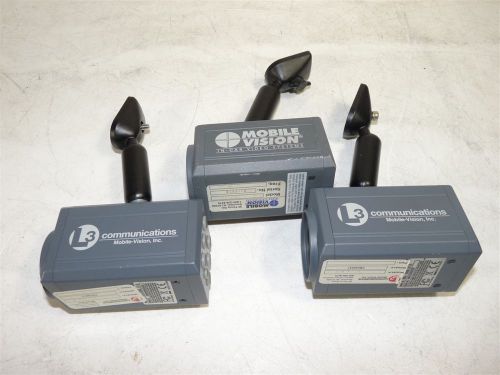 Lot of 3 l3 communications mobile-vision in-car cameras untested as-is mvc-300nl