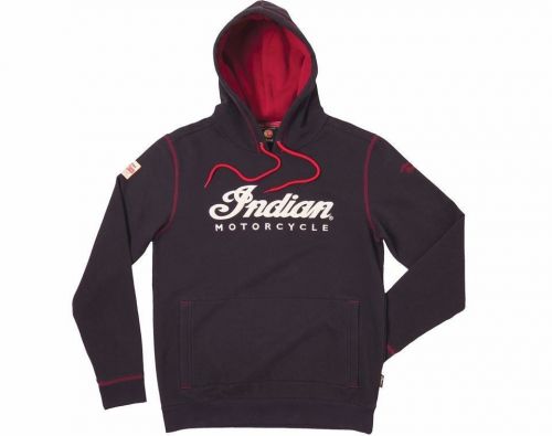 Indian motorcycle men's warbonnet imc hoodie sweatshirt - black