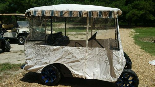 New golf cart 3 sided weather enclosure universal fits 80&#034; extended tops only