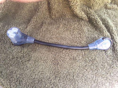 Rv adapter cable, 50a female to 30a male pigtail, pull handles