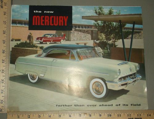 1953 mercury brochure folder large revised original monterey