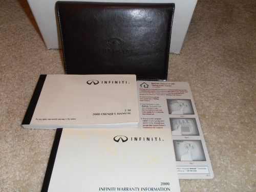 2000 infiniti i30 (i 30) owner&#039;s owners manual !  case plus extra booklets.