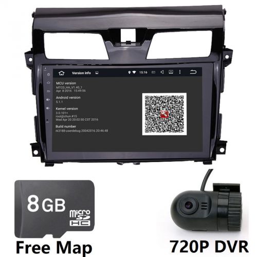 Android 5.1 stereo gps navi for nissan altima stereo video radio free dvr map