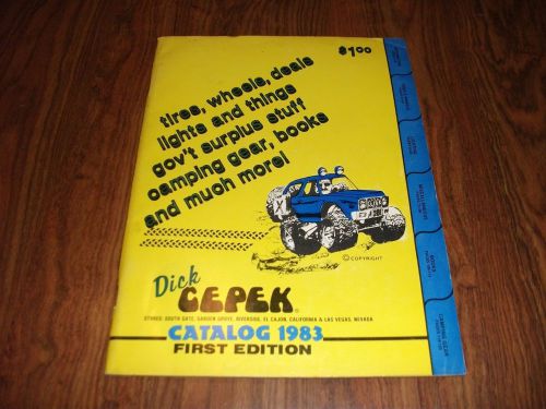 Vintage dick cepek catalog 1980 first edition