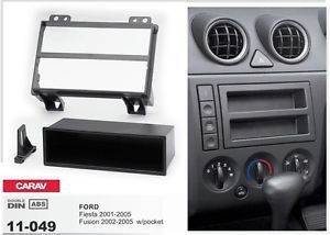 Carav 11-049 1-din car radio dash kit panel ford fiesta 01-05; fusion 02-05 w/po