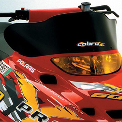 Powermadd polaris cobra edge extreme low black 8.5" 11511 chassis windshield