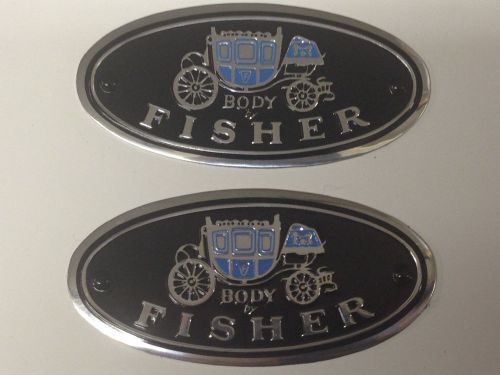 Chevrolet buick oldsmobile pontiac body by fisher carpet sill trim plate emblem