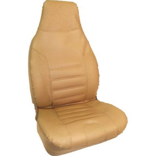 Bell tan ostrich univeral bucket seat cover