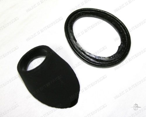 1956-57 lincoln antenna mounting plastic wedge shape base &amp; rubber gasket new