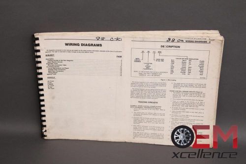 1988 light  duty truck wiring diagram booklet  manual 1 day handling free ship