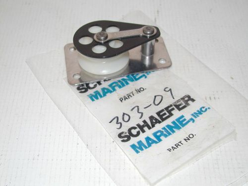 Schaefer 303-09 single cheek block 1 7/16" ball bearing sheave