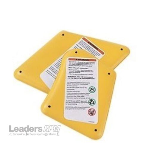 Ski-doo new oem console knee pad protector kit yellow rev-xp 860200599