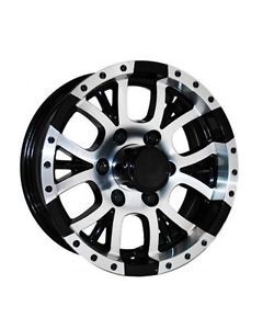 15x6 5-lug on 4.5" aluminum t13 trailer rim - t13-56545bm-wa5t131