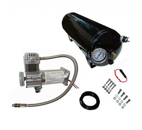 "viking horns" 1.5 gal air tank+150psi compressor,4 train horn #va101c/1003atk-1