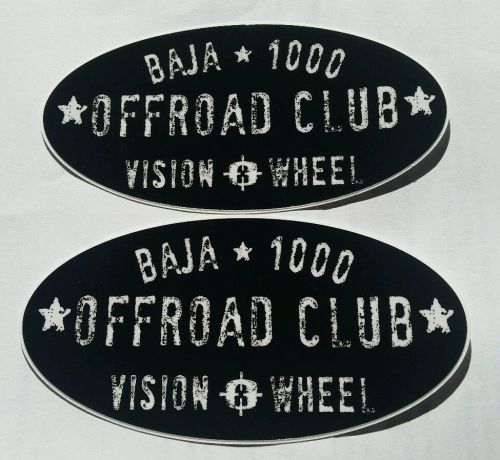 Vision wheels offroad club baja racing decals stickers offroad mint400 diesel