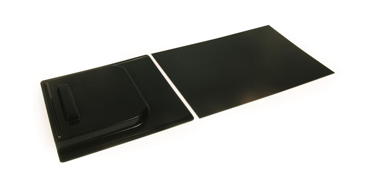 Camco 45594 screen door slide 12" x 28" slide set black camper trailer rv