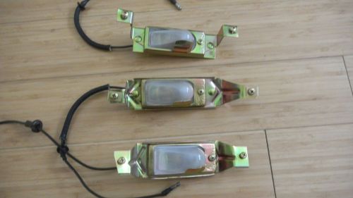 Mustang  65 66 67 68 71 72 73 oem license plate lamp/lights assembly "restored"