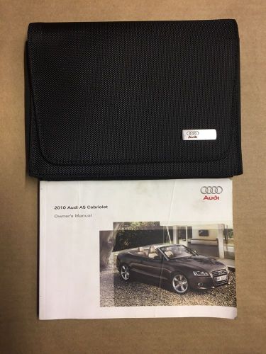 2010 audi a5 cabriolet owner&#039;s manual with case