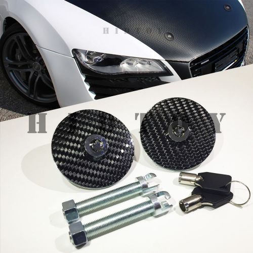 Sell JDM Style Real CARBON FIBER FRONT HOOD PIN KEY LOCKING Ht19