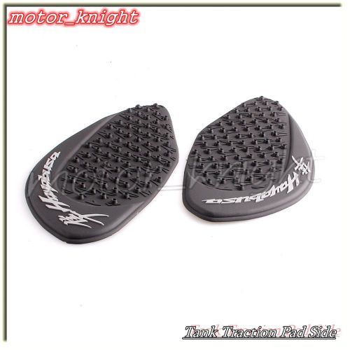 Tank traction side pad gas fuel knee grip decal black hayabusa 2008-2015