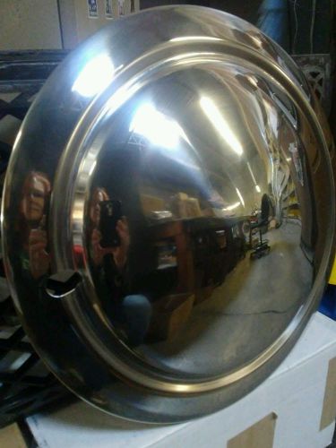 15&#034; baby moon hub cap wheel cover set stainless steel polish to chrome finish