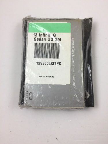 2013 infiniti g sedan owner&#039;s manual