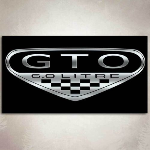 Gto 6.0 litre garage banner shop pontiac sign 2&#039; x 4&#039;